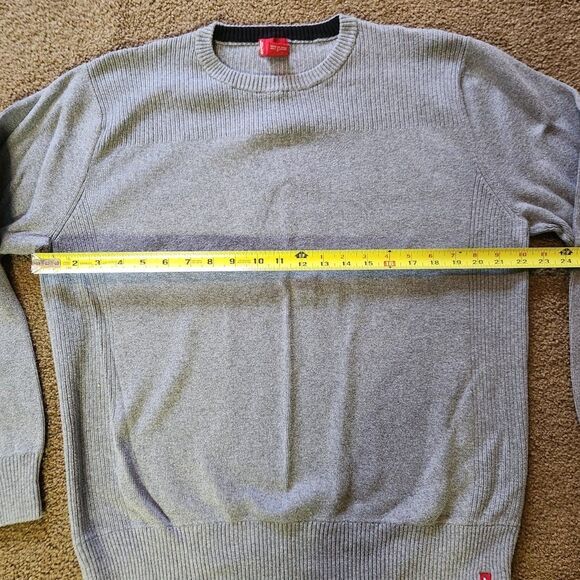 VTG Mens Levi's Sweater Size L 100% Cotton Red Tag Label Hiking Preppy USA Levis - Picture 11 of 15